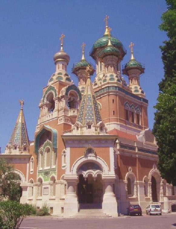 St Nicholas Russian Orthodox Cathedral in Nice built with imperial Privy