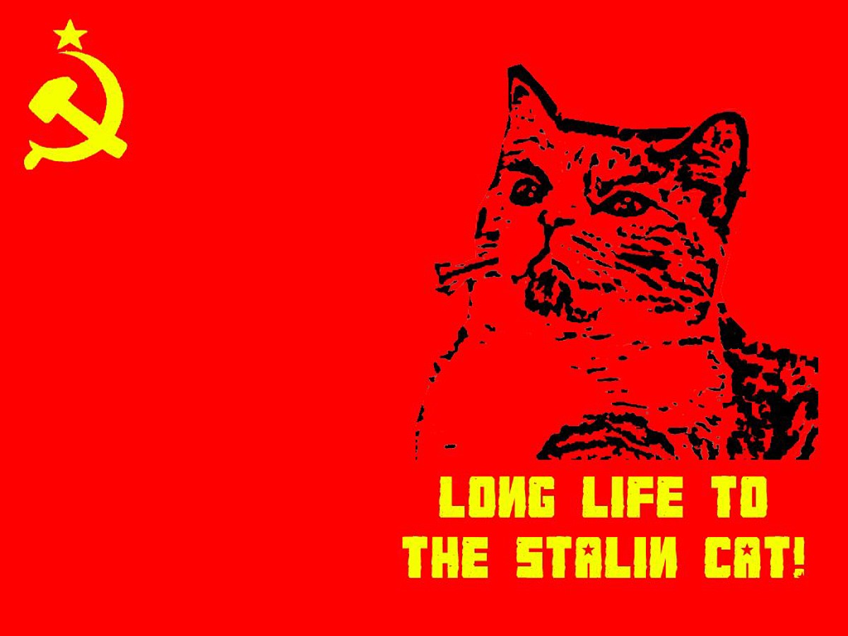 Unknown Artist. Long Life to the Stalin Cat! contemporary