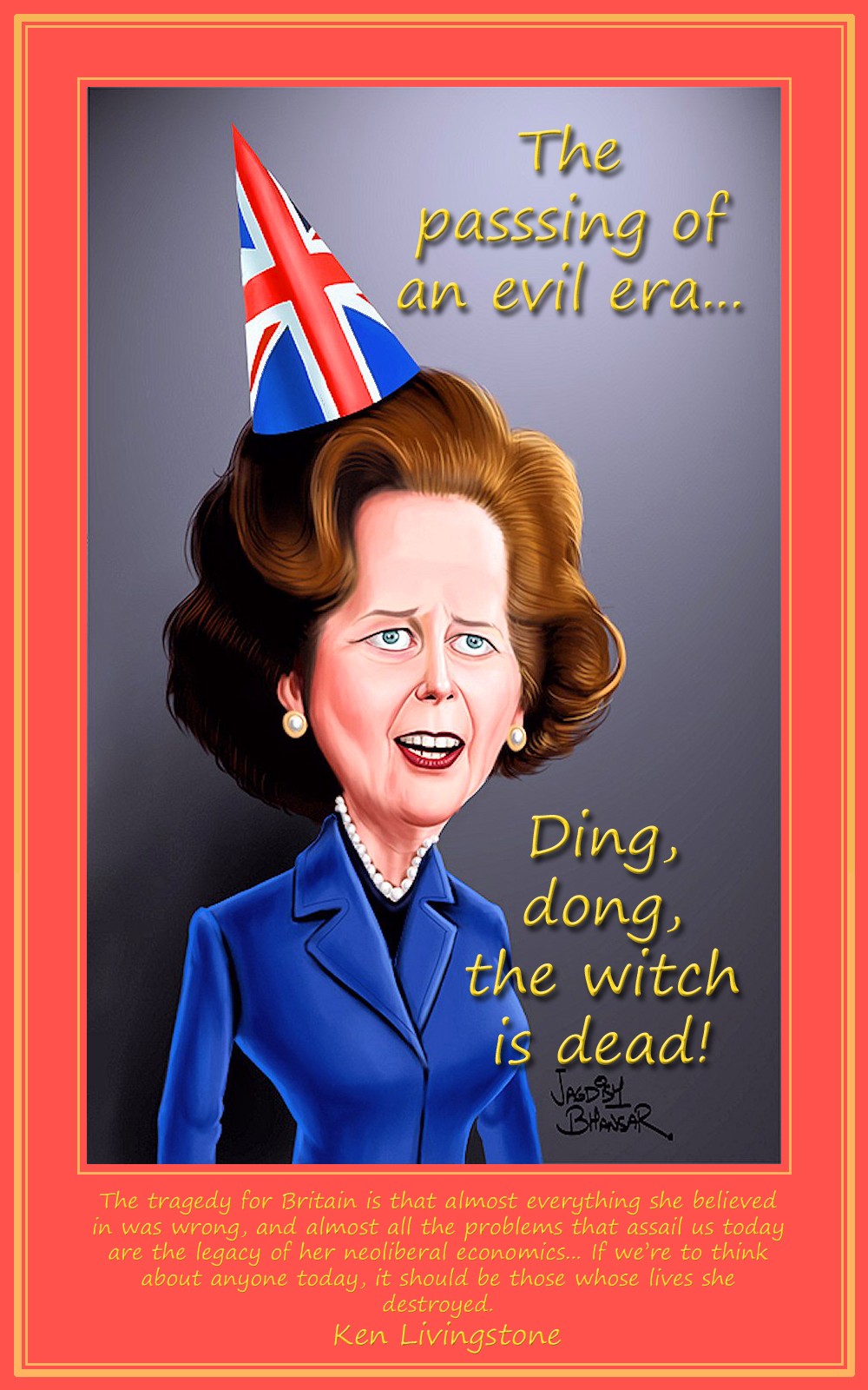00 Margaret Thatcher caricature. 09.04.13